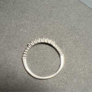 Super Thin Silver CZ Ring